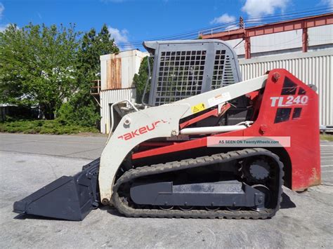 takeuchi skid steer tracks tl240|takeuchi tl240.